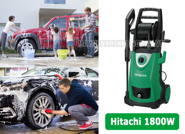 máy rửa xe hitachi 1800w gia đình